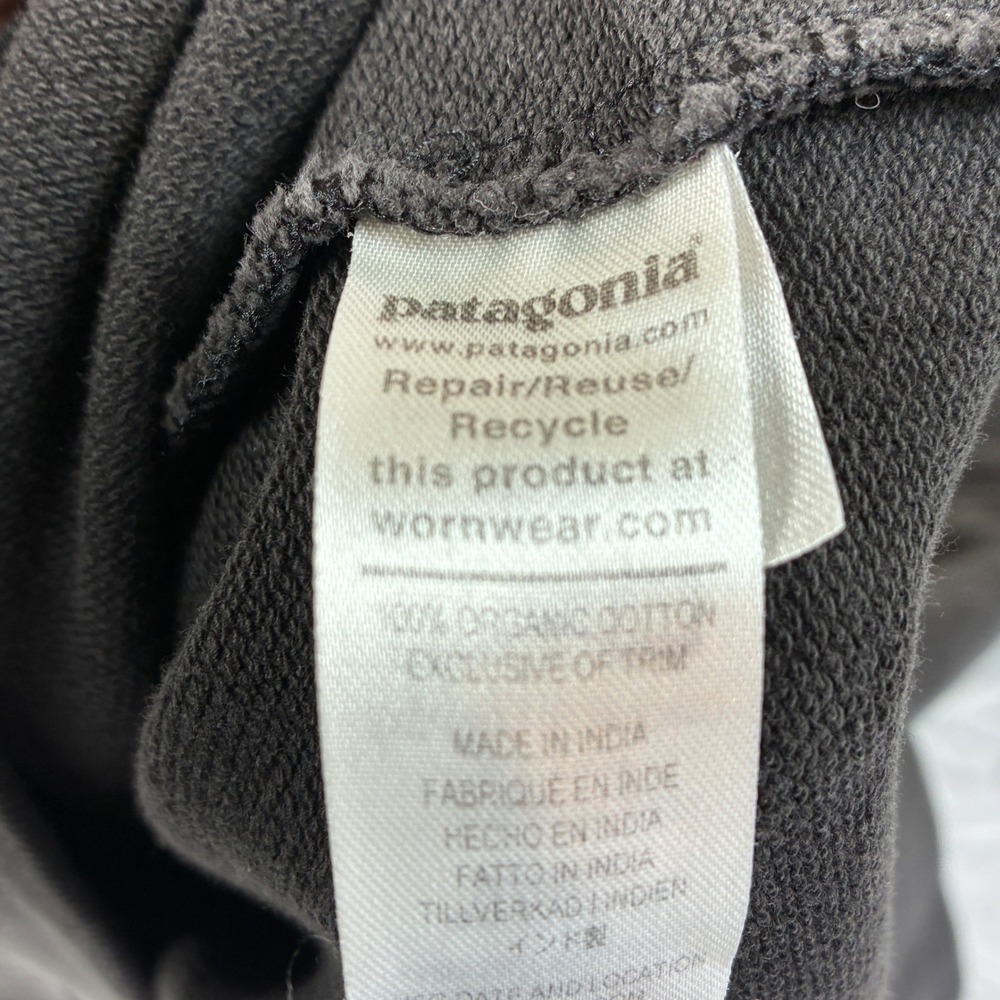 Patagonia '73 Skyline Organic Crew Sweatshirt Mens Large Black Crewneck Graphic - Picture 11 of 14
